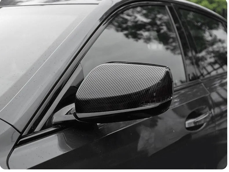 Carbon fibre pattern ABS rearview mirror cover for Cadillac CT5 and CT6 models