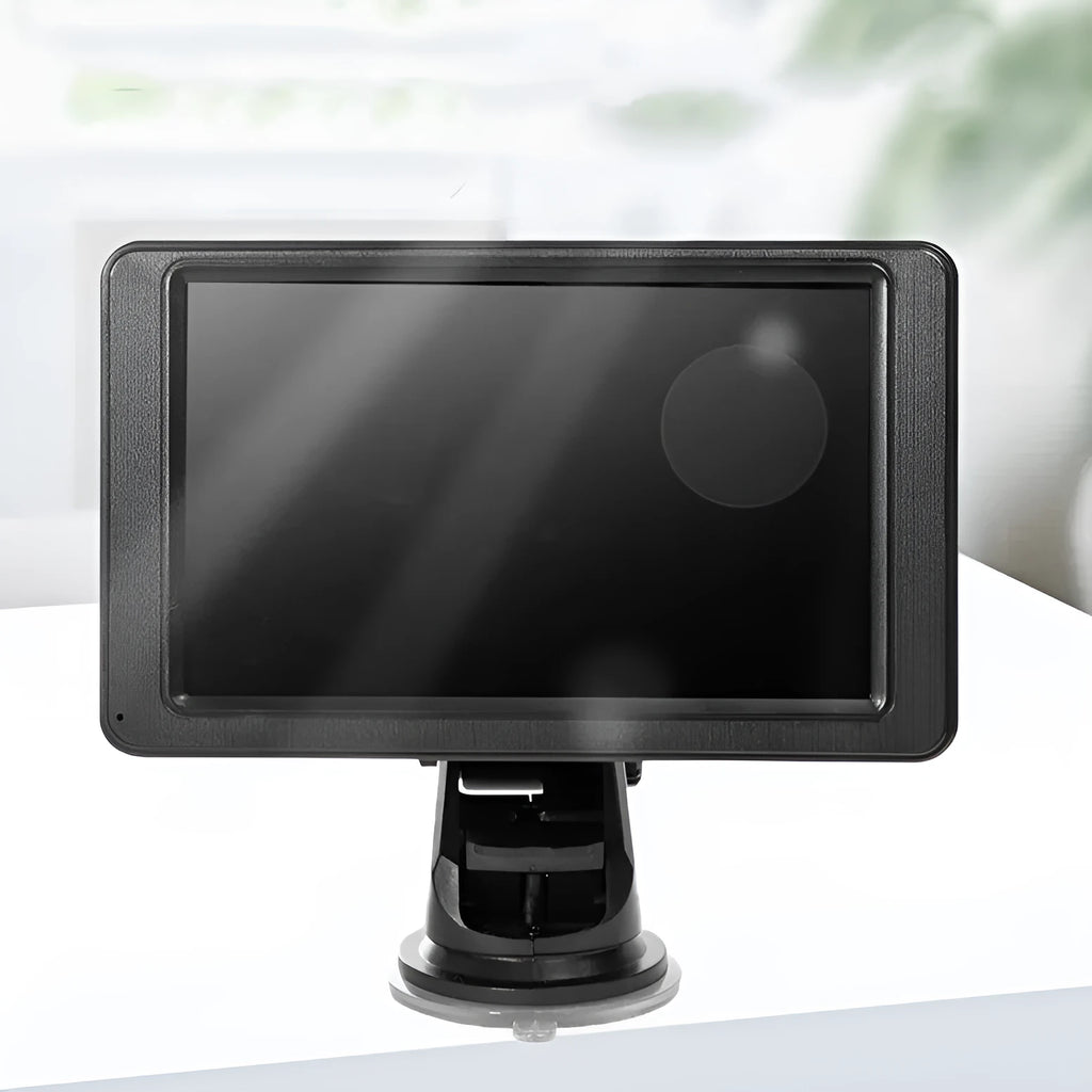 7-inch vehicle-mounted MP5 player with LCD screen and mounting bracket