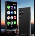 S23PRO & XS15 mini smartphone with 30cm screen in black, green and pink purple colour options