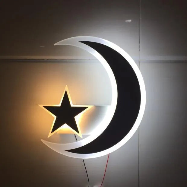 Xingyue LED acrylic wall lamp with hemp rope and iron art, 25x22x4cm, for indoor use