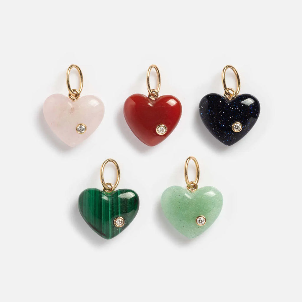 Natural stone crystal geometric pendant necklace with quadrilateral design on O-shaped chain