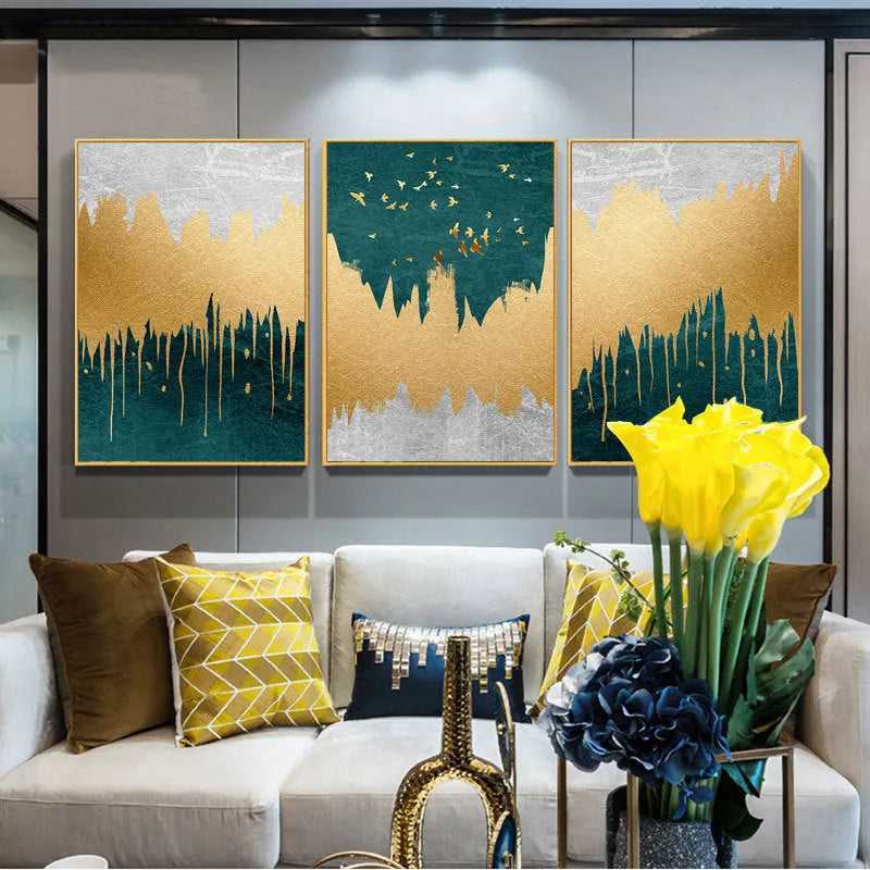 Abstract landscape canvas poster print in fashion casual style, multiple sizes and framed options available