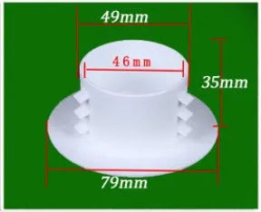 Air conditioning wall hole cover kit with plastic plugs, tuyere covers, and sealing glue for 37-165mm openings