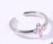 Copper plating 18k golden zircon foot ring for women, gold finish with blue zircon stone