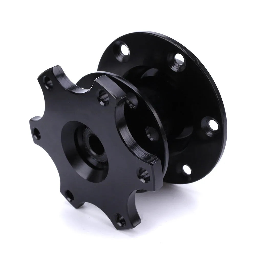 Car steering wheel quick release adapter showing multiple colour options