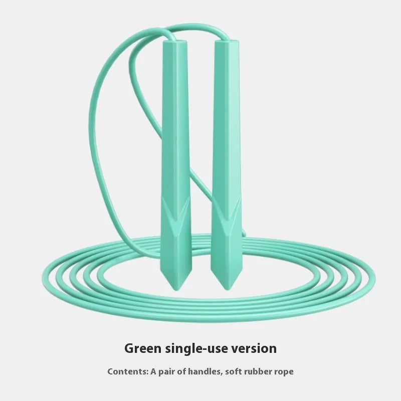 PVC fitness skipping rope with plastic handles in assorted colours on a 2.8 metre length