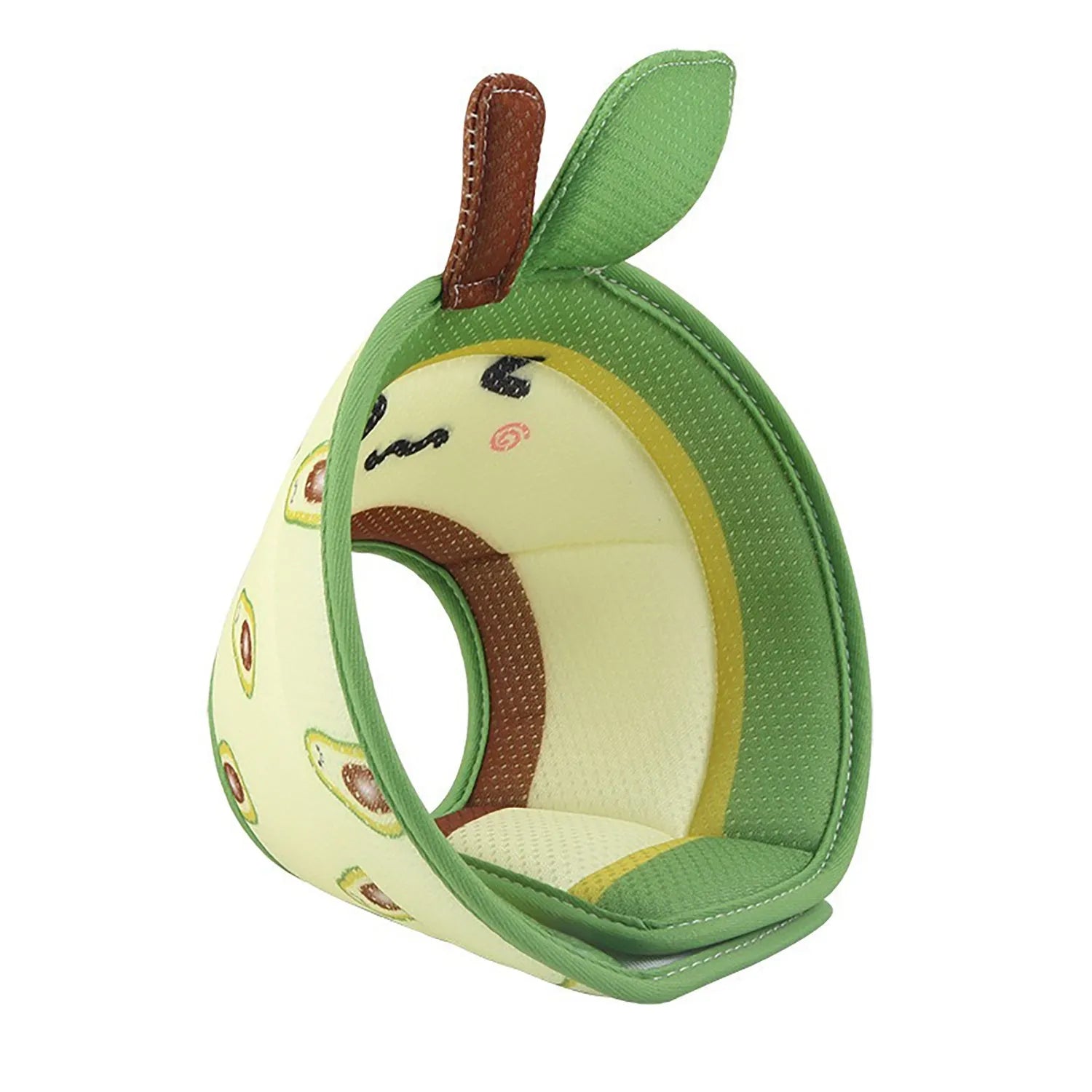 Soft EPE cat recovery cone collar with adjustable strap and folding edge design