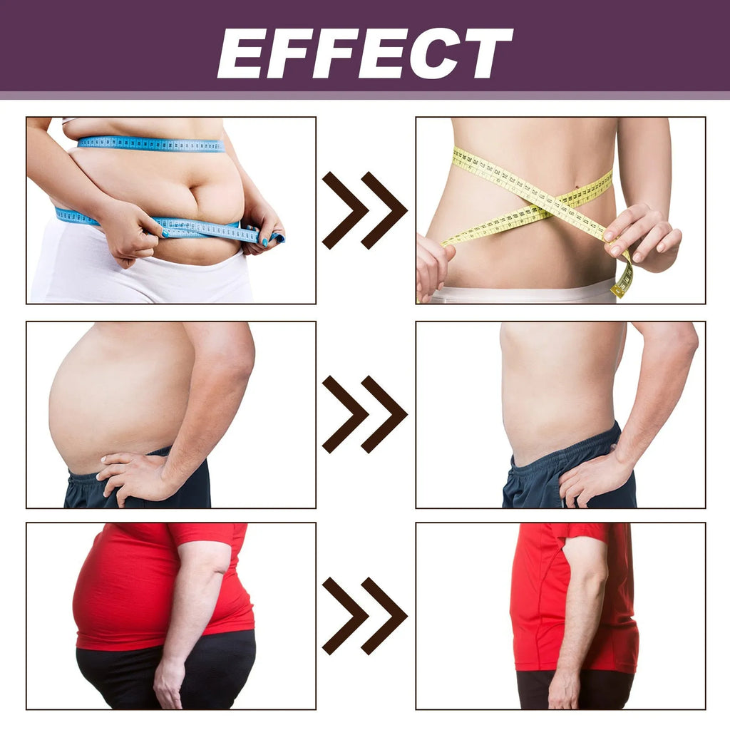 30ml bottle of body shaping slimming drops for thighs, arms, and belly.