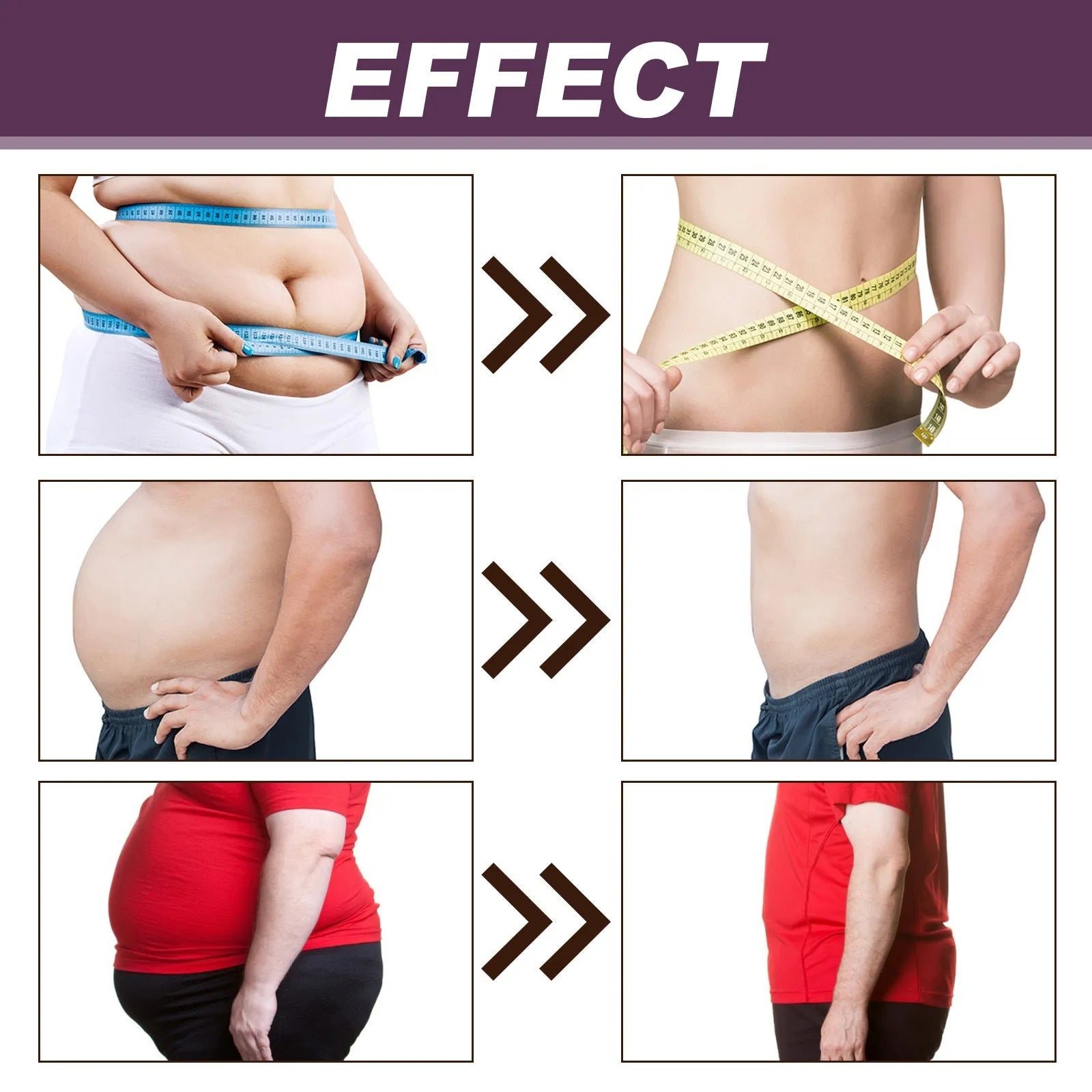 30ml bottle of body shaping slimming drops for thighs, arms, and belly.