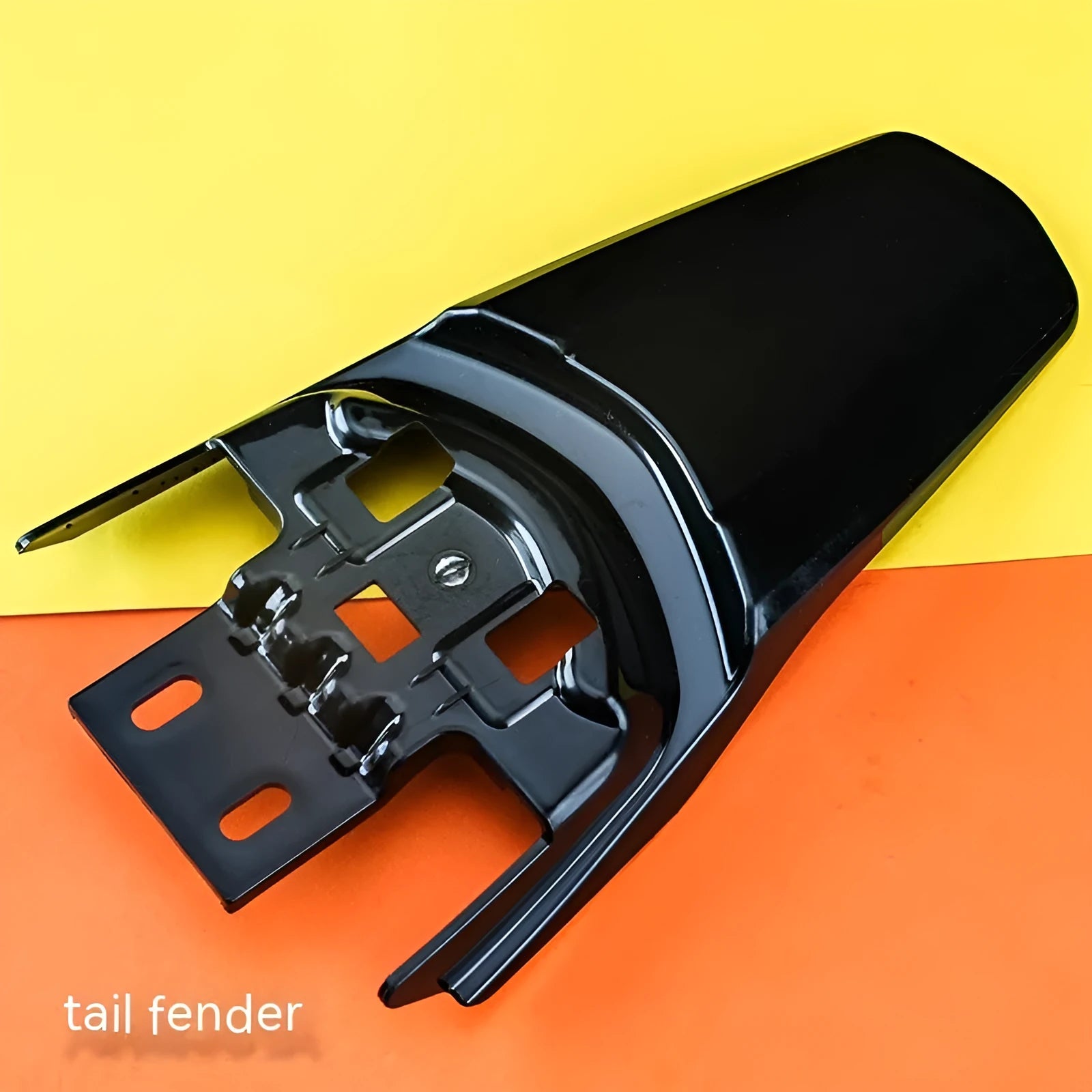 Carbon fibre tail mudguard for Light Bee electric off-road bicycle with lengthened design and inner plate
