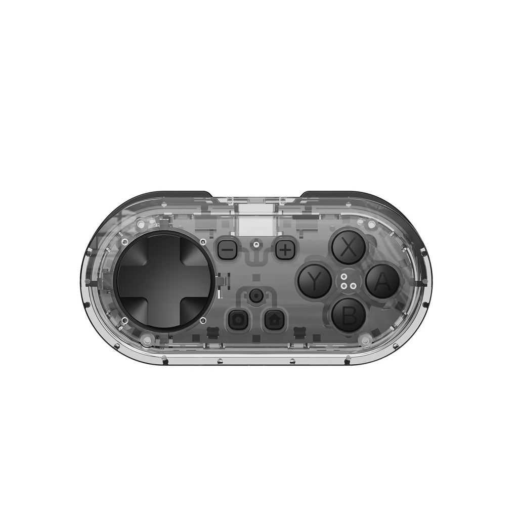 Mini Bluetooth handlebar end controller in transparent black with vibration and Type-C charging