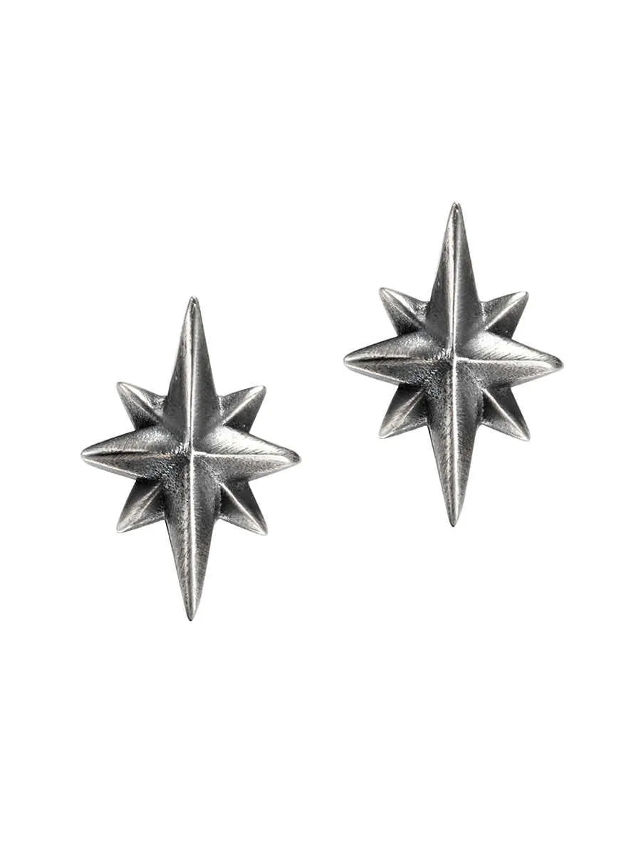 925 silver old stereo earrings approximately 12mm width 18mm height retro music jewellery