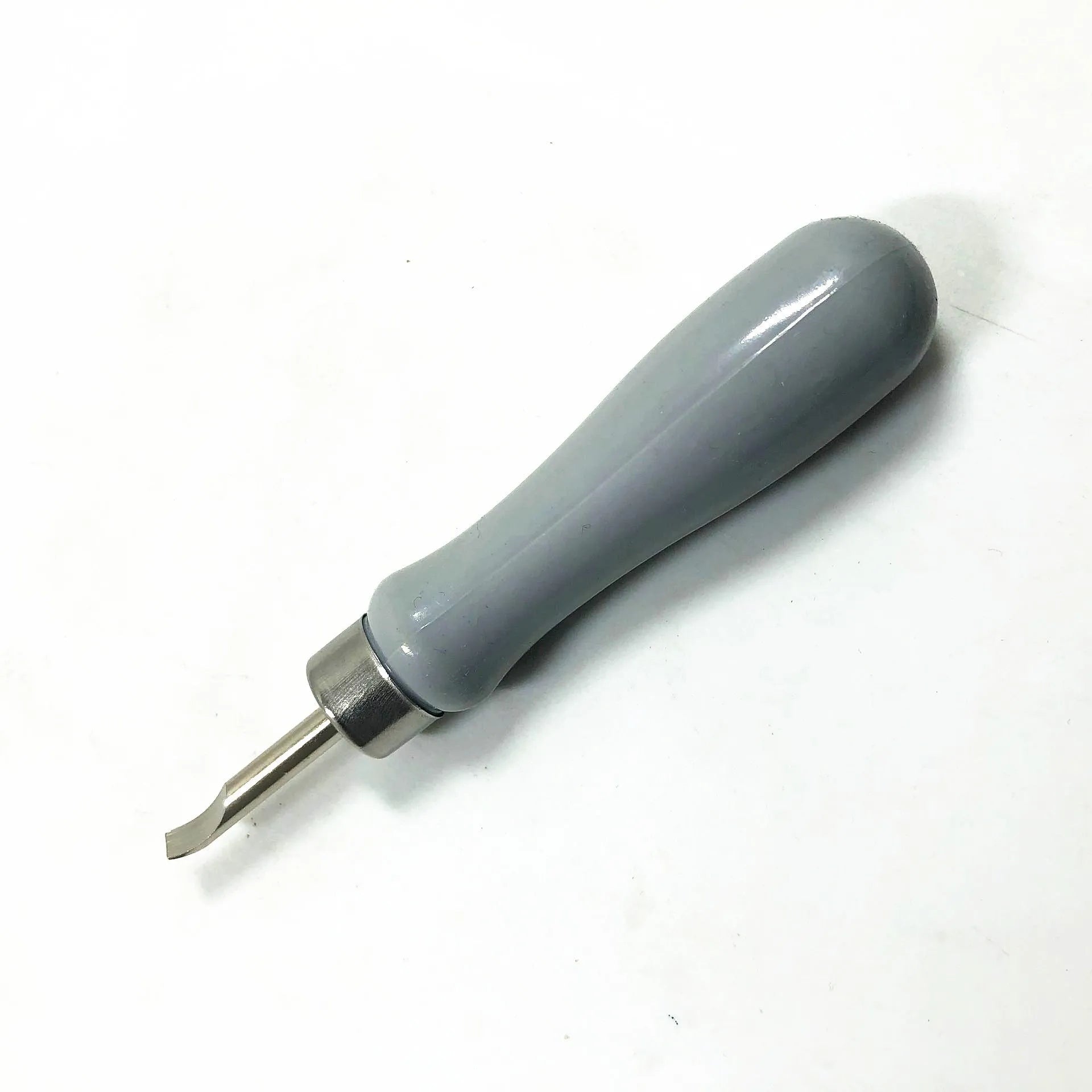 Watch back cover pry tool showing double head and elbow style options in green and grey colours