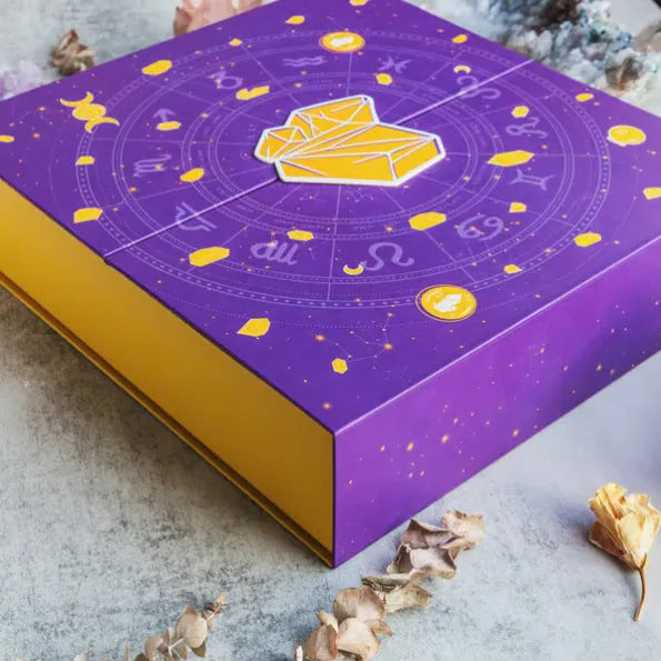 Halloween crystal countdown gift box measuring 33.5cm wide with cardboard construction