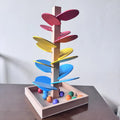 Wooden music tree toy with 10 colourful beads, 22.5 x 71cm educational bead tree