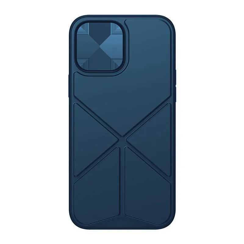 Black and blue TPU back cover cases for iPhone 13, 13 Pro, and 13 Pro Max.