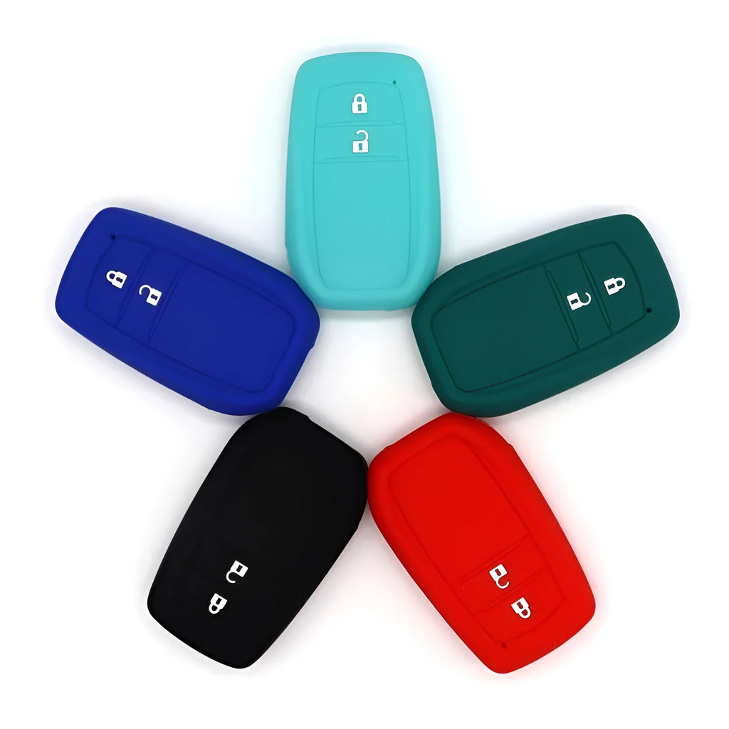 Silicone car key sleeve cover for Toyota Camry RAV4 Prado Avalon in black