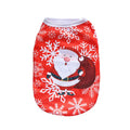 Christmas pet vest for small dog or cat in Red Santa Claus colour, polyester non-shedding short style