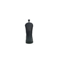 Black golf club cover for No.1 wood with velvet lining on a golf course setting