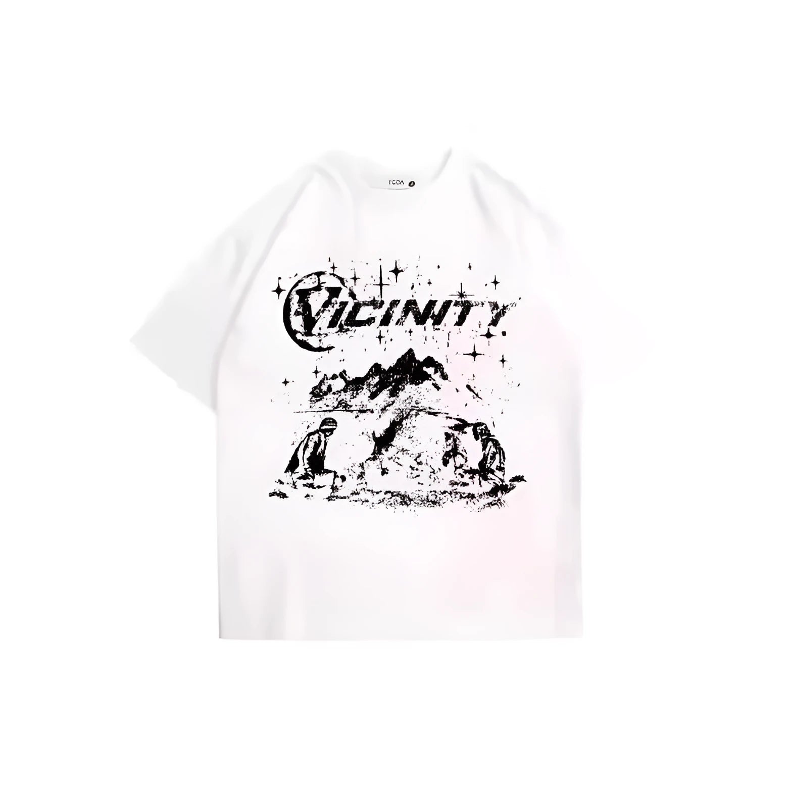 Men's retro hip hop print t-shirt in polyester, available in colours TKL472 and TKL473.