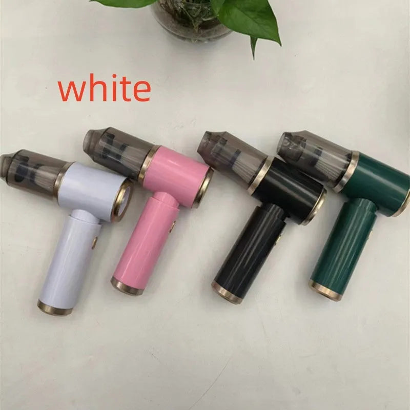Handheld car cleaner suction blowing wireless rechargeable 7.4V in black, green, or white