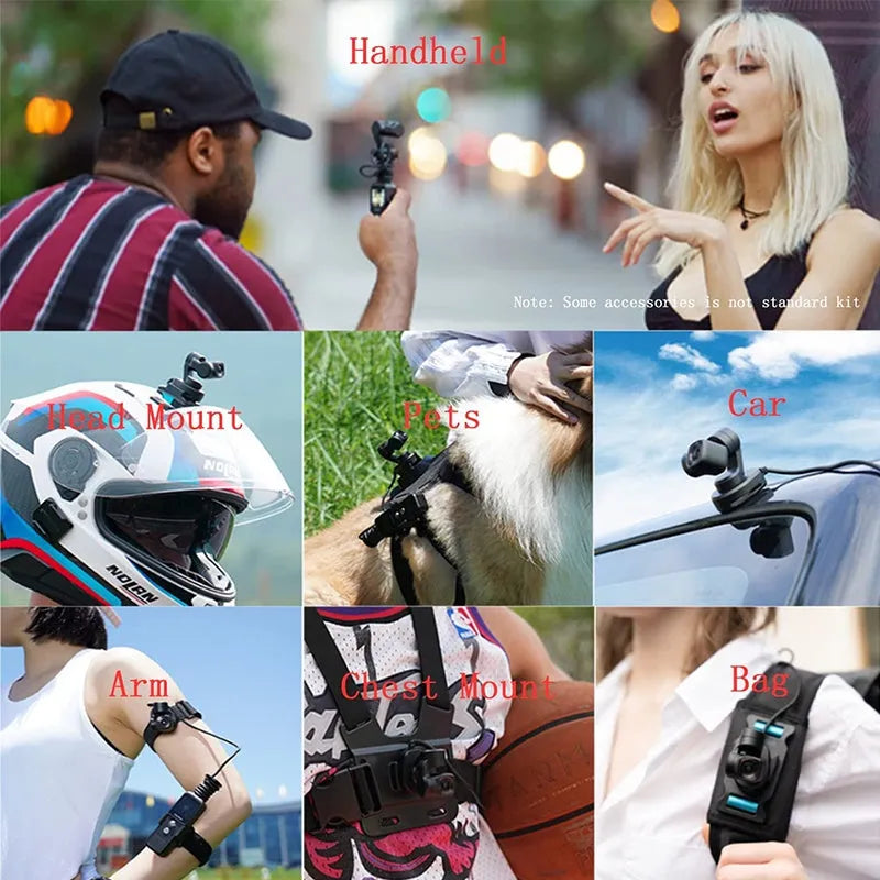 Feiyu Pocket2S pocket gimbal camera with magnetic base, 4K HD video, 179g weight, aviation aluminium alloy