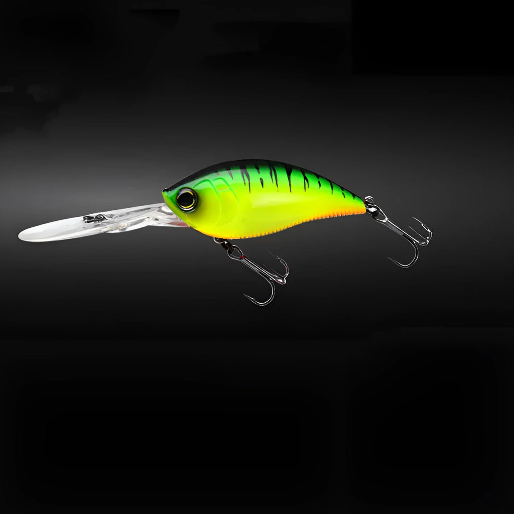 22g sub lure rock long tongue fat man lure in 7cm with 6# white hook and bionic bait body.