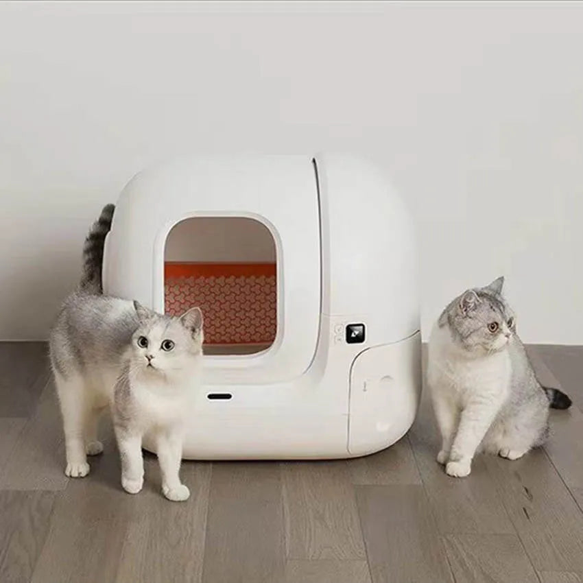 Smart MAX fully automatic cat litter box large electric self-cleaning enclosed in plastic, 620x538x552mm