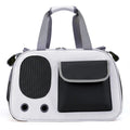 Large foldable canvas pet carrier bag in black, green, or yellow with a single shoulder strap.