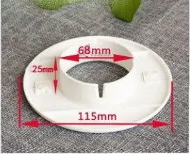 Air conditioning wall hole cover kit with plastic plugs, tuyere covers, and sealing glue for 37-165mm openings