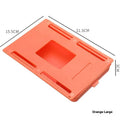 Plastic hidden storage box with drawer that sticks under tables in grey, orange, white or yellow