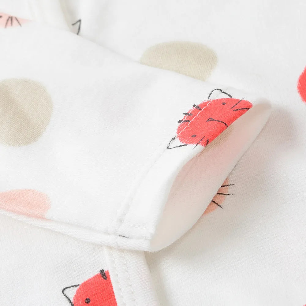 Cartoon baby jumpsuit 100% cotton long sleeve bodysuit infant size 0-3 months
