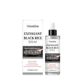 80ml black rice exfoliating liquid bottle with salicylic acid for facial skincare