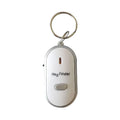 Oval plastic voice control key finder anti-lost device in red, blue, white, black and orange colours