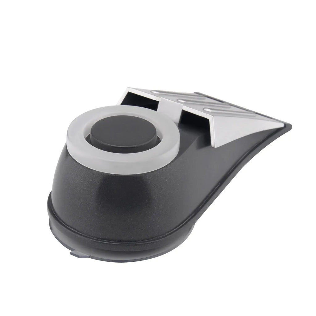 Hotel door stopper with flashing burglar alarm grey white wedge under door