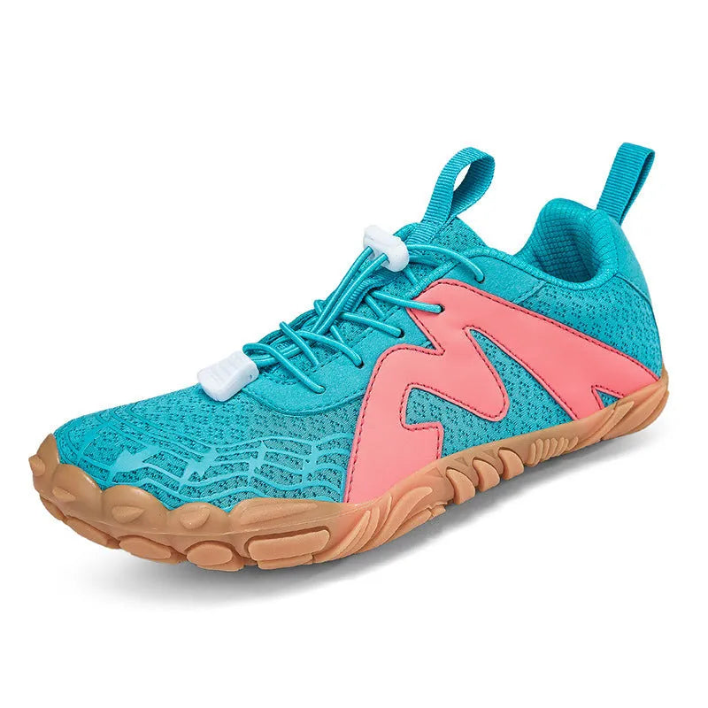 Low top hiking shoes with breathable mesh lining and rubber sole in multiple colour options