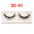 Self-adhesive false eyelashes set with natural curly long section, 0.5cm to 1cm length, on a white tray