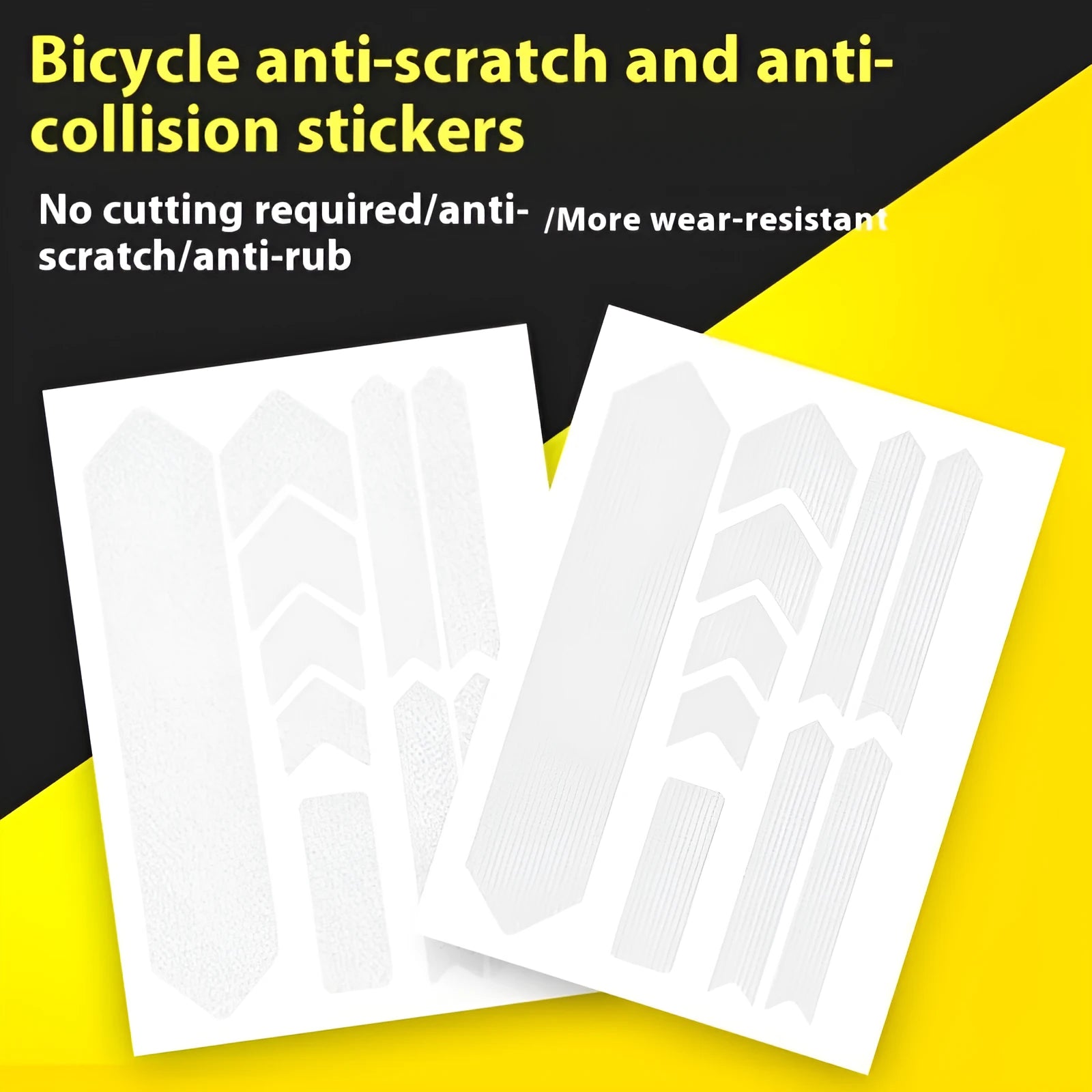 Mountain bike frame protective film plastic sheet with decorative pattern options
