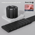 Velcro silicone fitness weight bracelet with detachable 1lb or 2lb weights