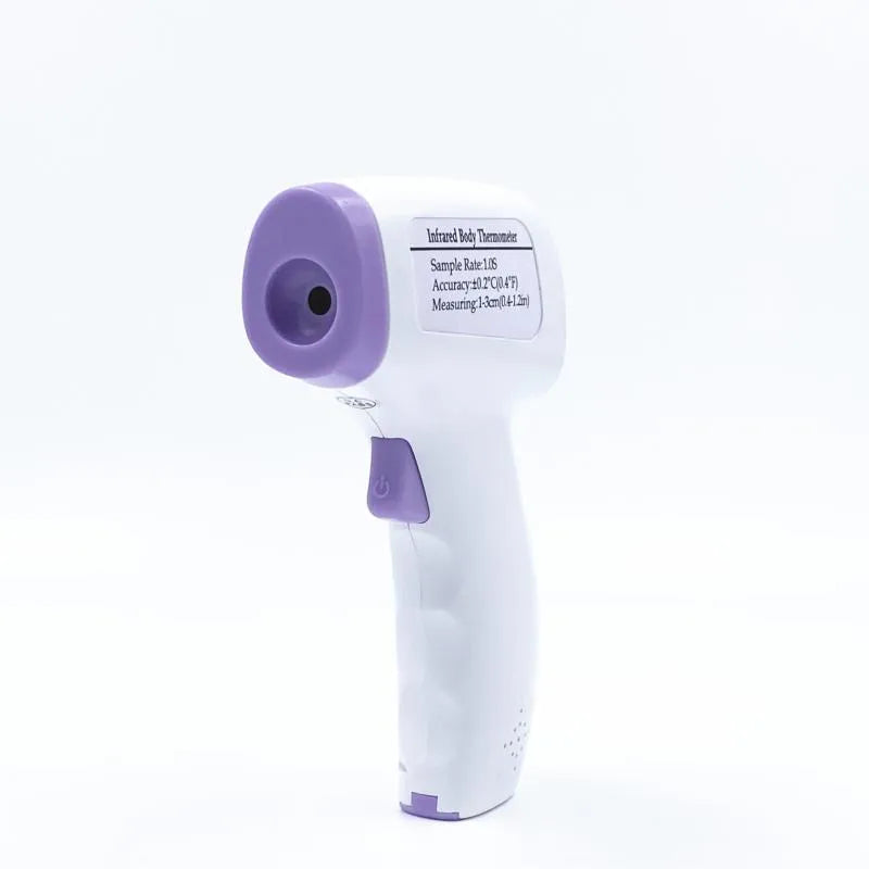 White infrared digital thermometer for non-contact temperature measurement with electronic display