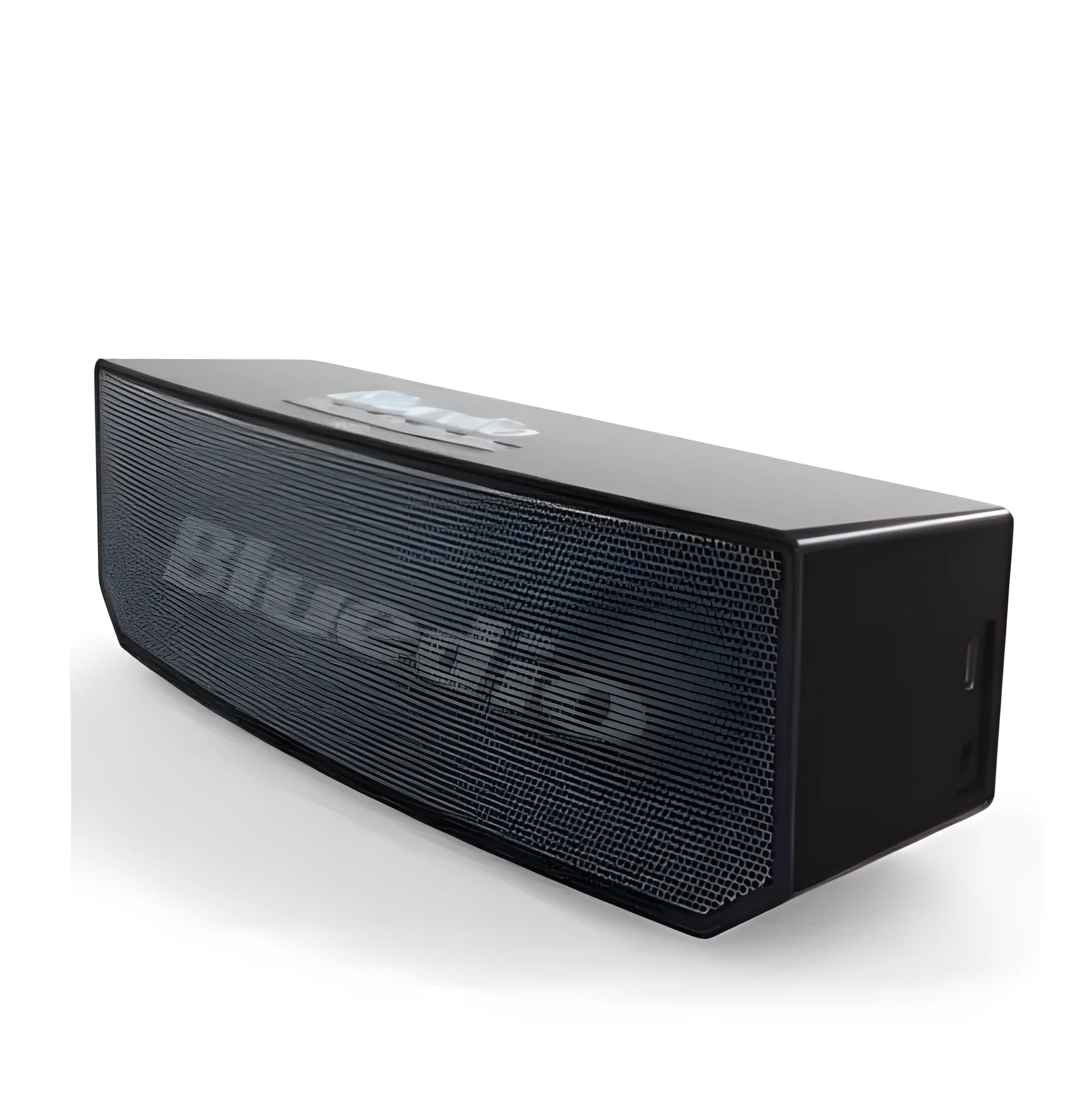 Black BS-6 Bluetooth smart speaker with compact rectangular design.
