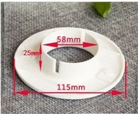 Air conditioning wall hole cover kit with plastic plugs, tuyere covers, and sealing glue for 37-165mm openings