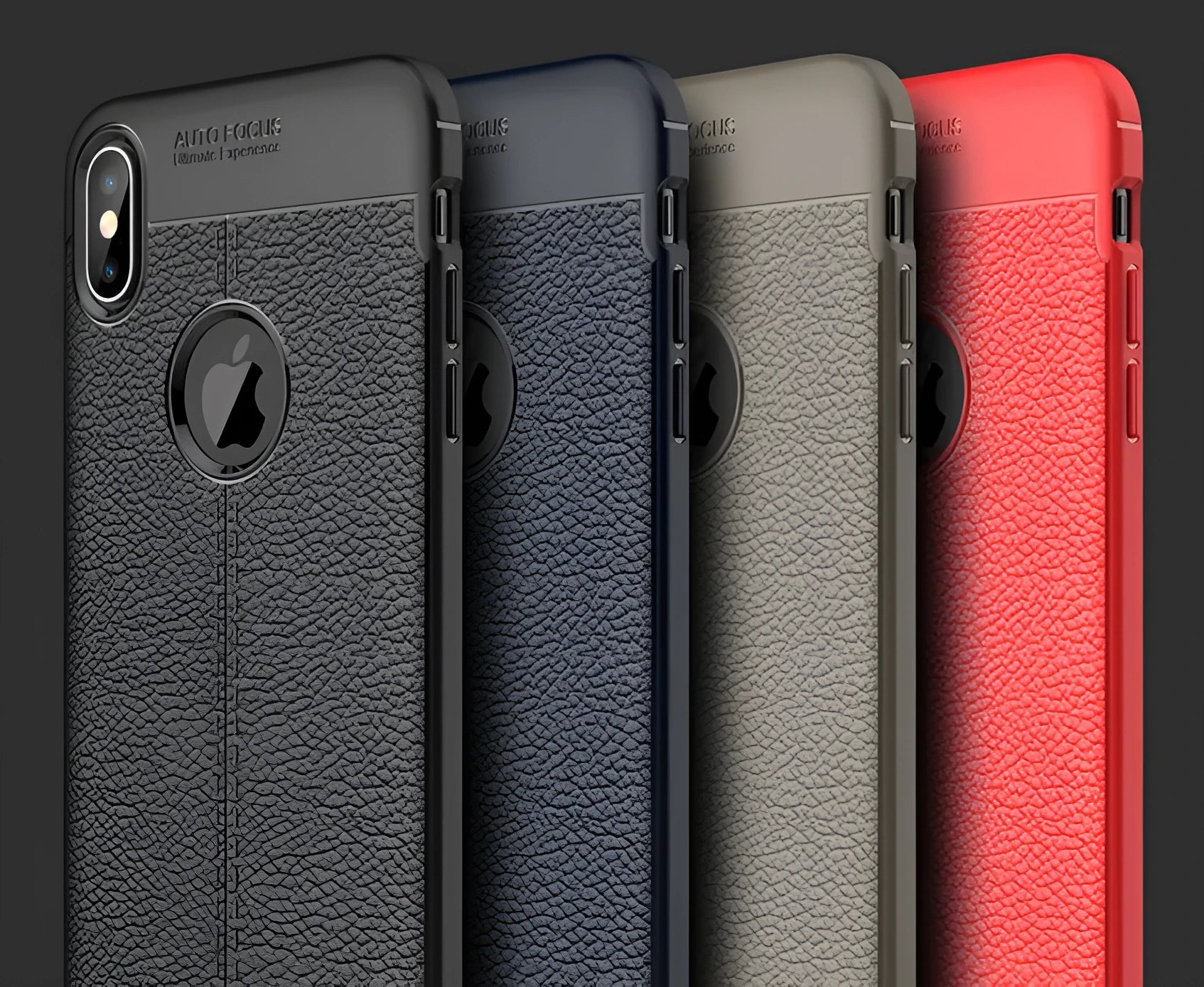 OnePlus 5 5T 6 phone case with PU leather texture and soft silicone back cover showing black colour option