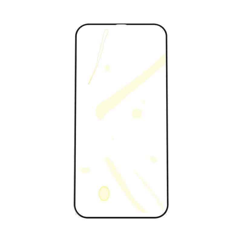 0.25mm tempered glass screen protector for iPhone 12 Mini, black, two-pack with cleaning bag