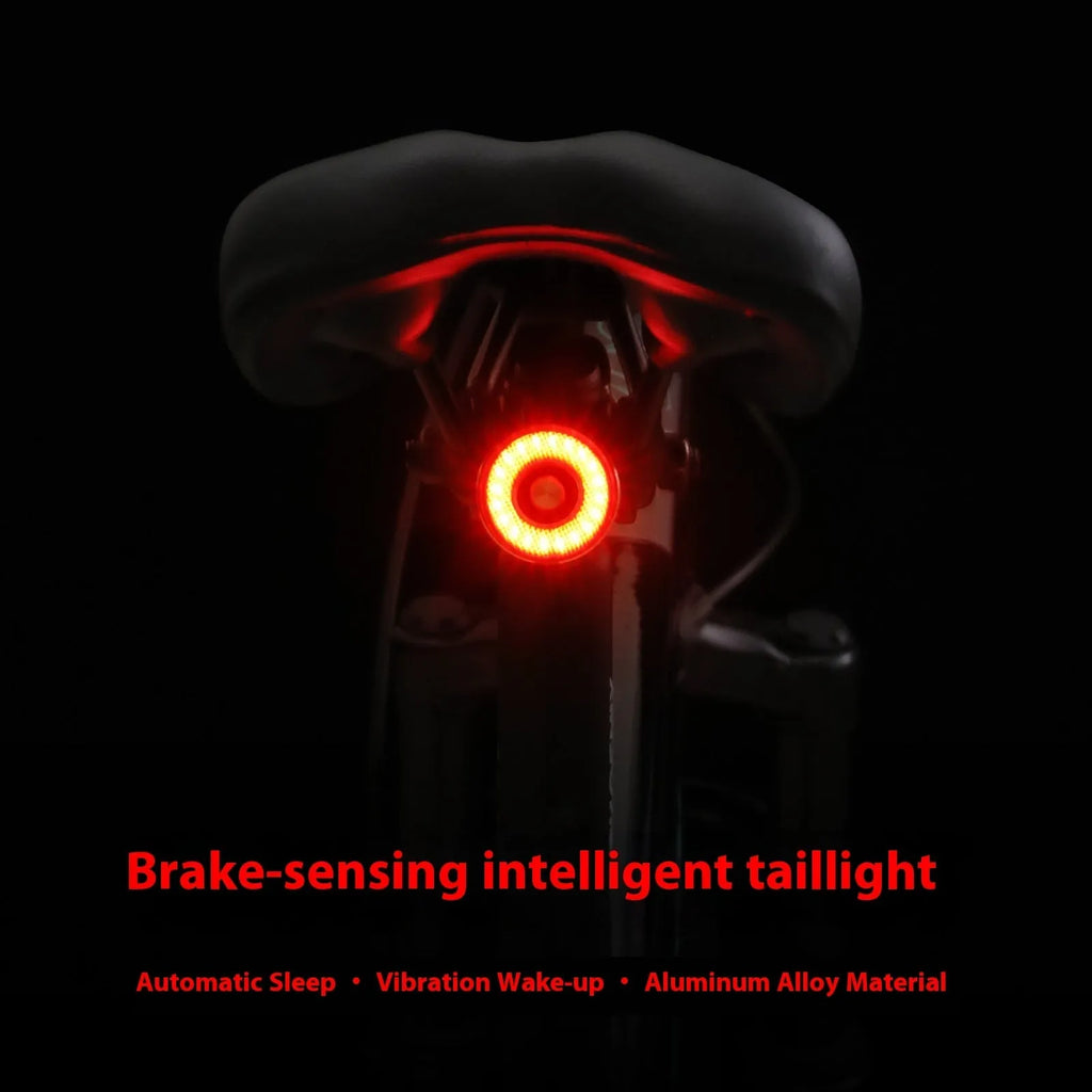 Warning cycling fixture bicycle taillight road aluminium alloy 8x3x12cm 84g Smart Eye Q5