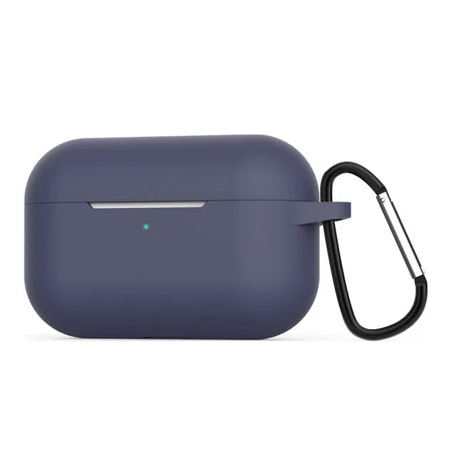 AirPods Pro silicone protective cover in multiple colours showing buckle-detailed and solid options