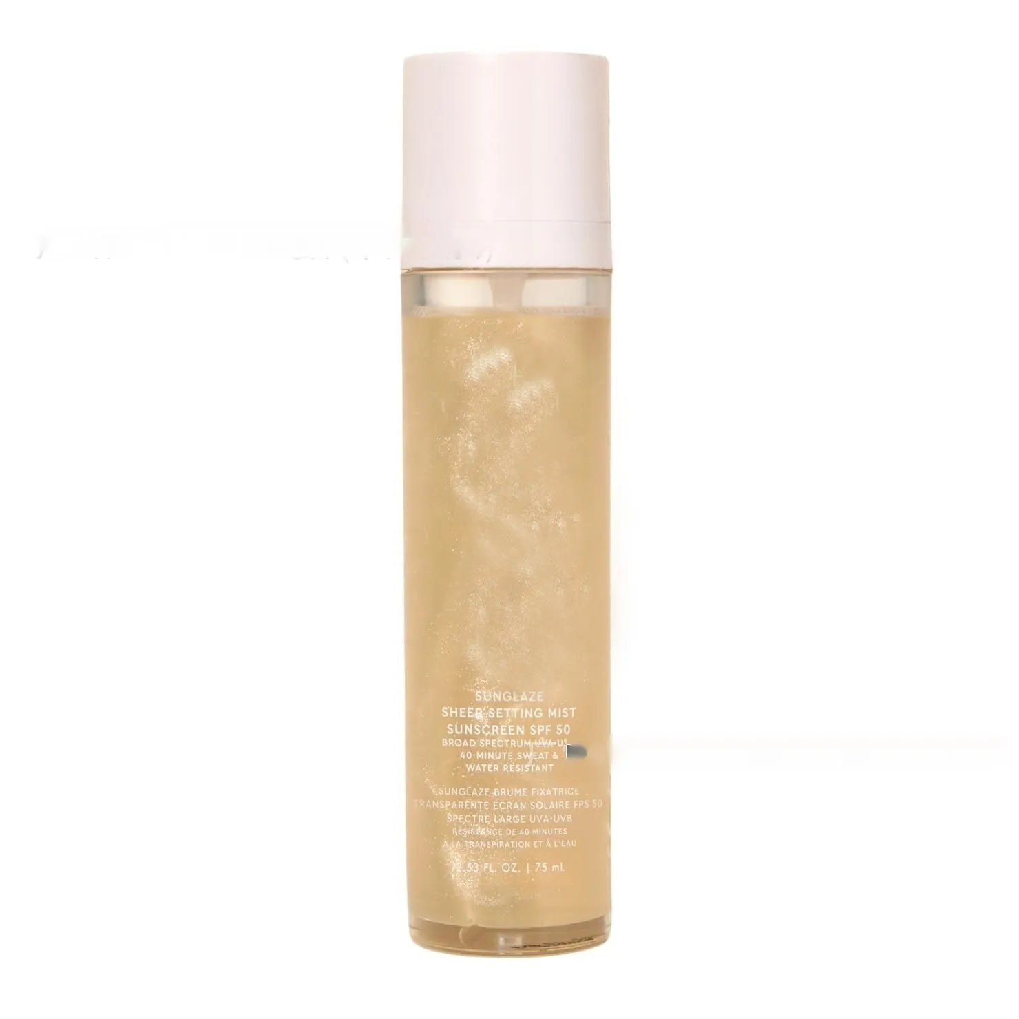 Standard 75ml makeup setting spray bottle with moisturising and nourishing formula for facial application