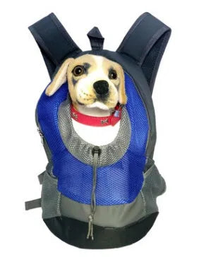 Breathable nylon pet backpack in solid colour for small dogs and cats under 20 kg