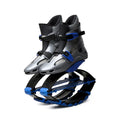 Kangaroo fitness bouncing shoes in grey and red, made from TPU TPR and mesh, size L for 50-70kg users