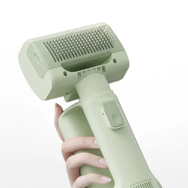 Multifunctional pet beauty cleaner in Bean Sprout Green with five attachments and PVC body, 380g